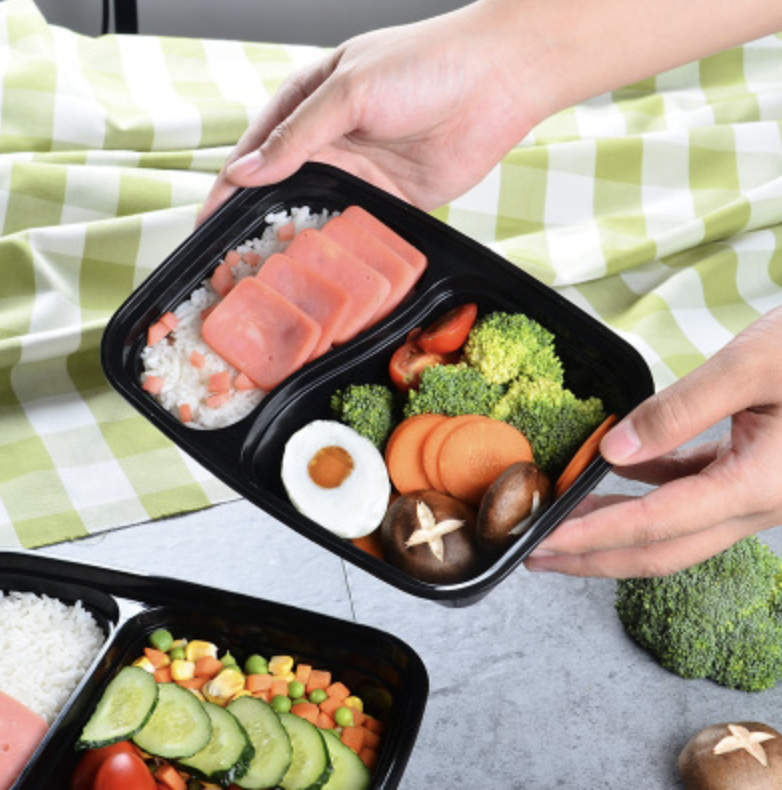 歐式長形兩格膠盒