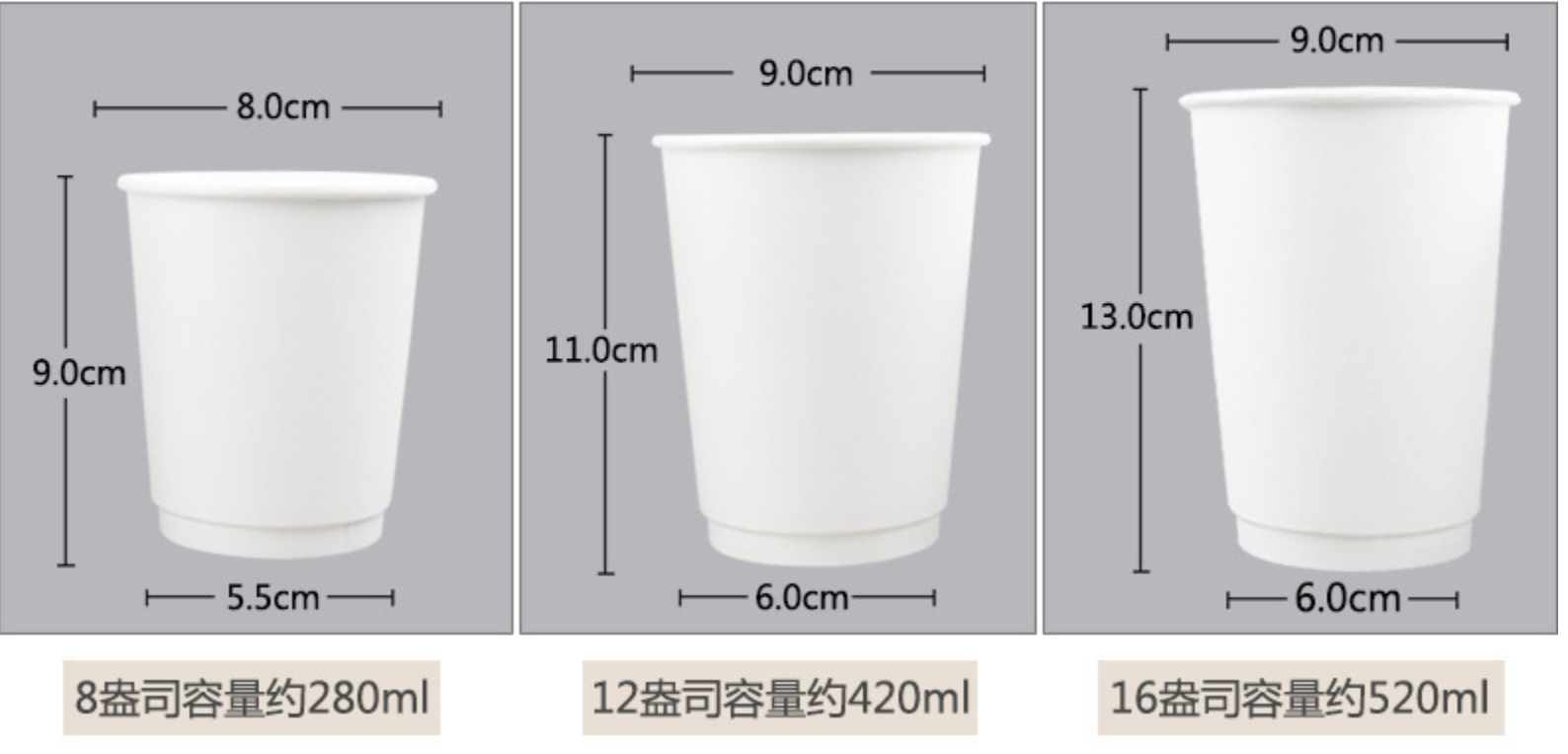 白色紙杯/ 中空杯(图16)
