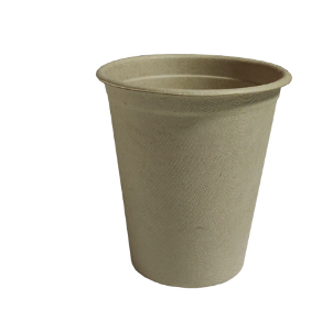 紙漿秸杆單格環保紙熱飲/冷飲熱飲冷飲杯 (图2)