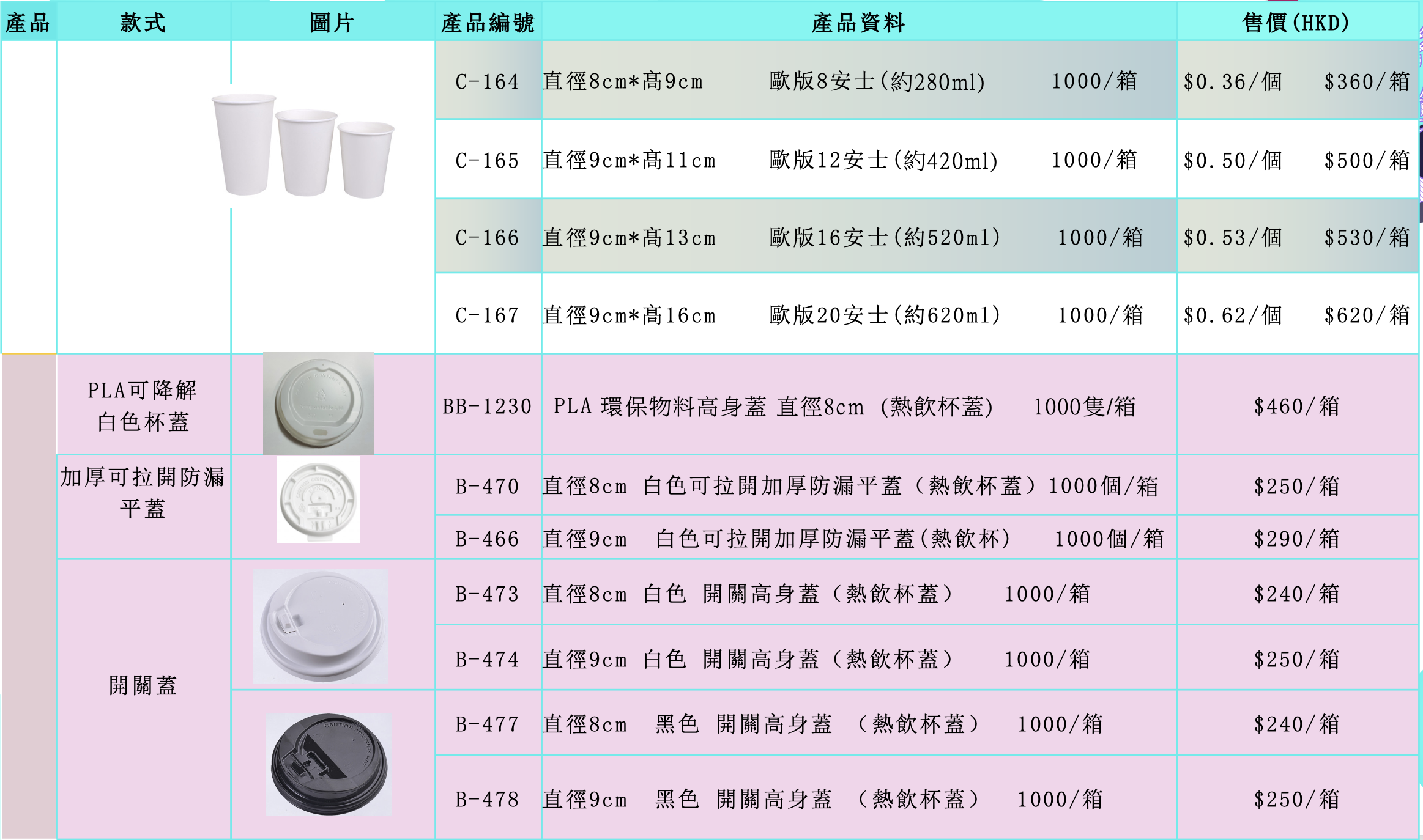 白色紙杯(图1)