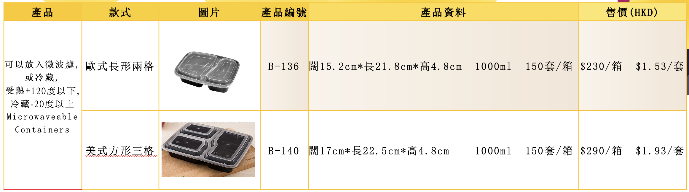 歐式長形兩格膠盒(图1)